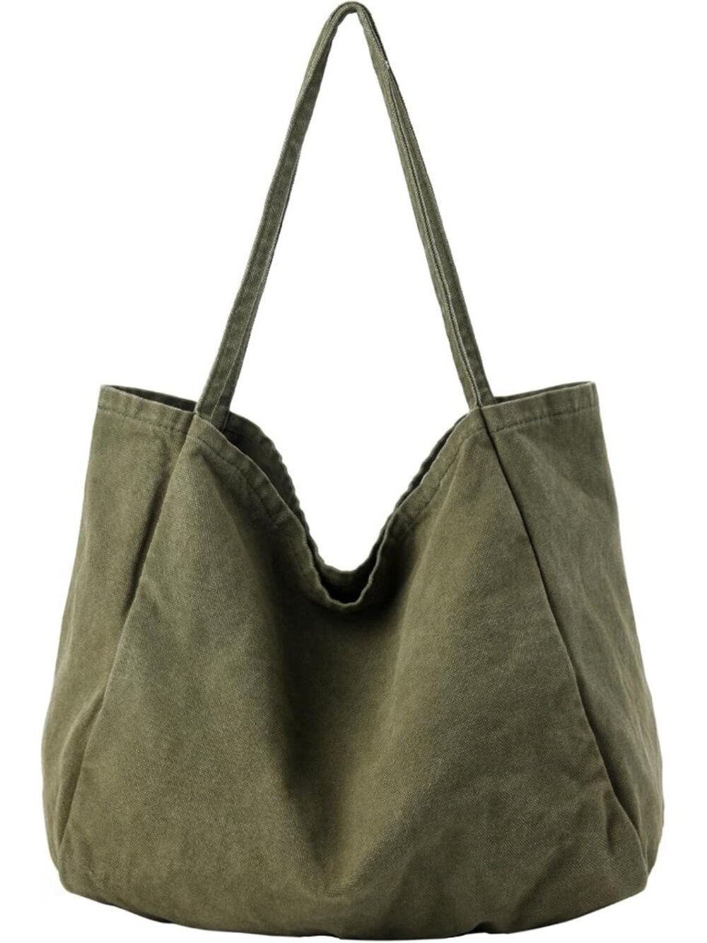 Canvas Tote Bag for Women Large Hobo Shoulder Bag for Work Travel Casual Message